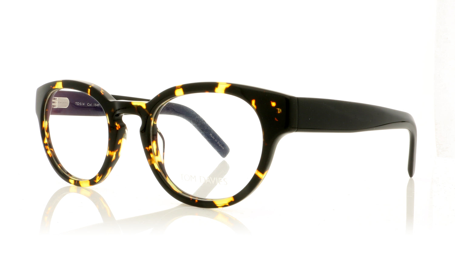 Tom Davies TD514 1170 Matt Demi Brown Glasses - Angle