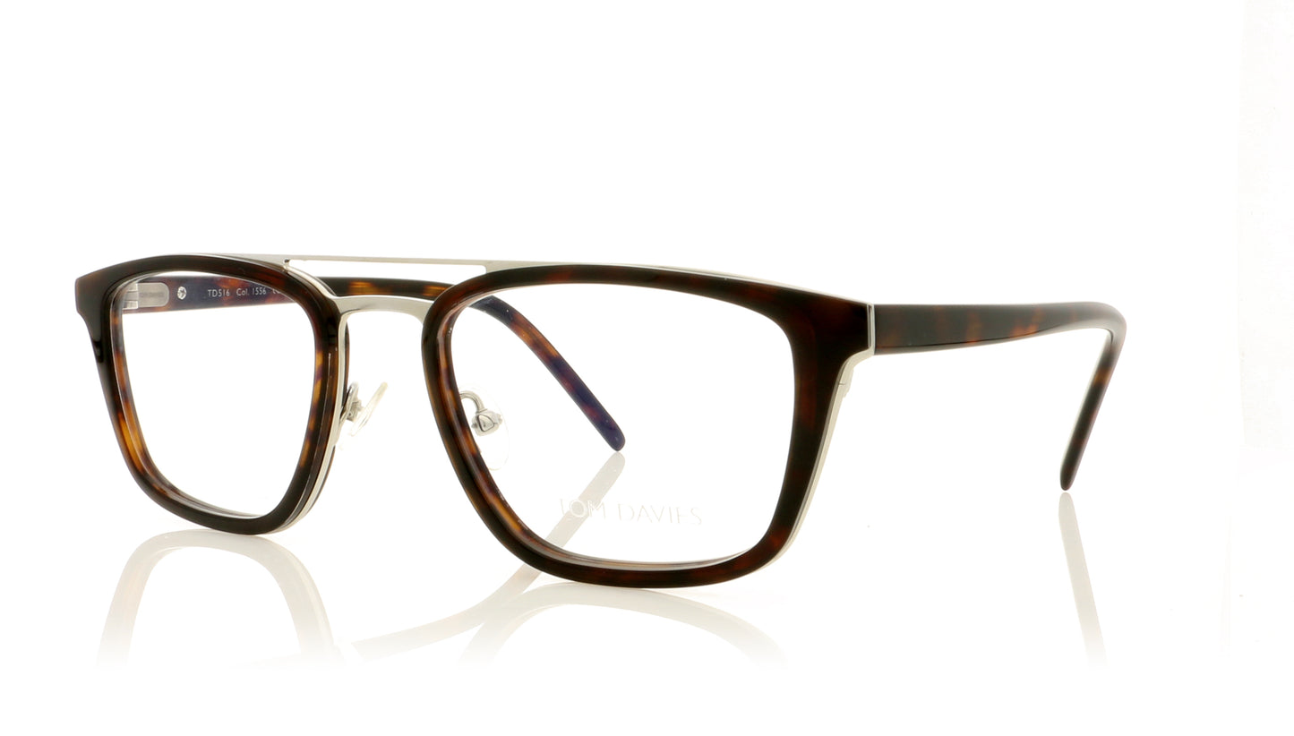 Tom Davies TD516 1556 Demi Brown Glasses - Angle