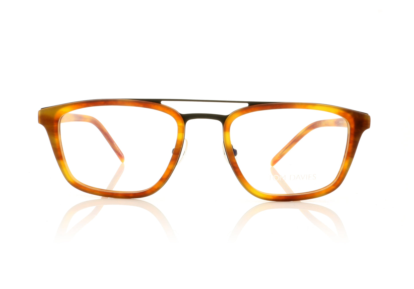 Tom Davies TD516 C1558 Matt Classic Havana Glasses - Front