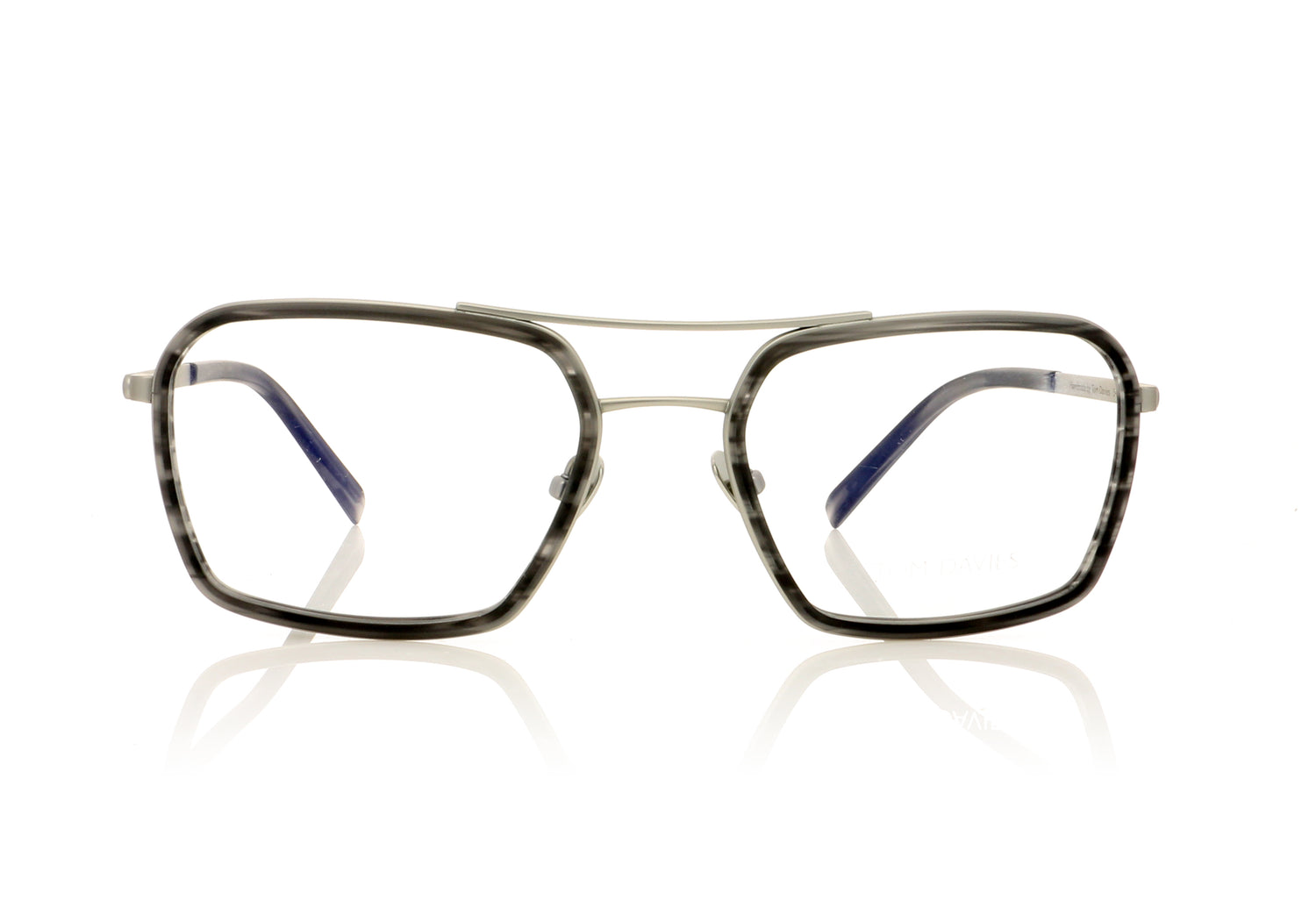 Tom Davies TD592 C1692 Polished Grey Glasses - Front