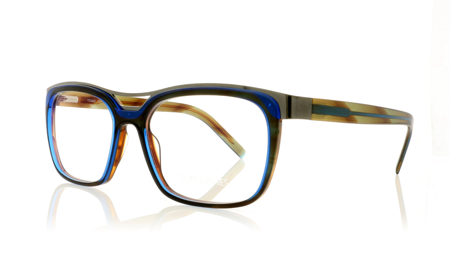 Tom Davies TD607 C1671 Light Brown Glasses - Angle