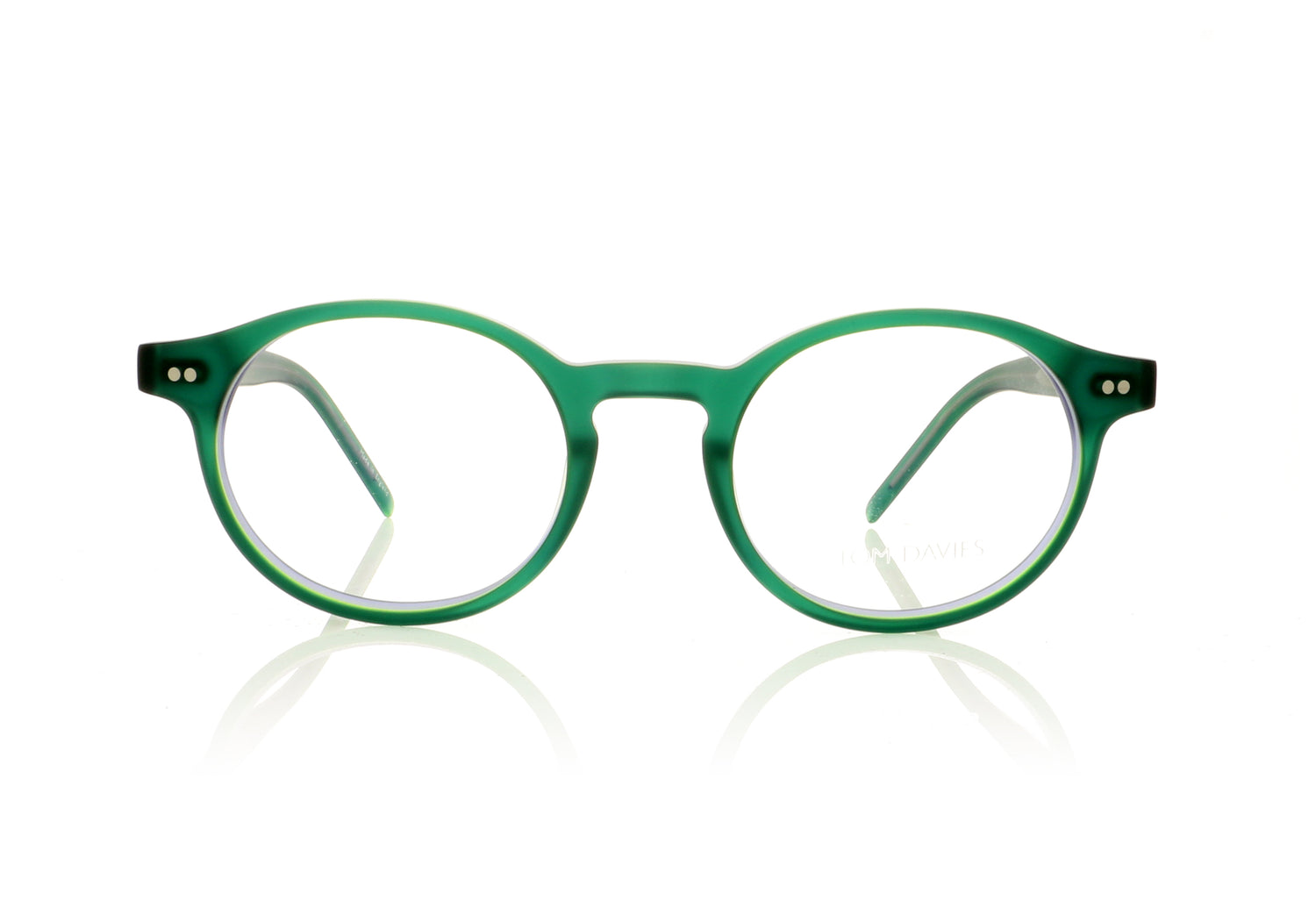 Tom Davies TD639 C1815 Green Glasses - Front