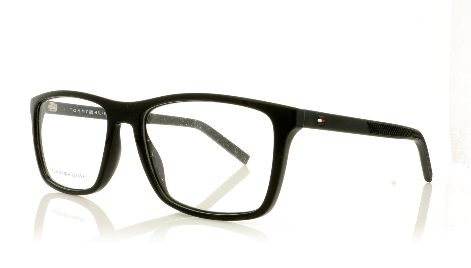 Tommy Hilfiger TH 1592 807 Black Glasses - Angle