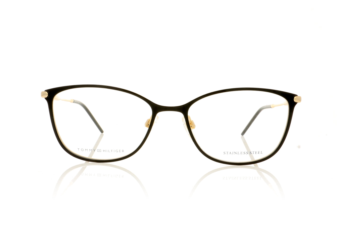 Tommy Hilfiger TH 1637 2M2 Black Gold Glasses - Front