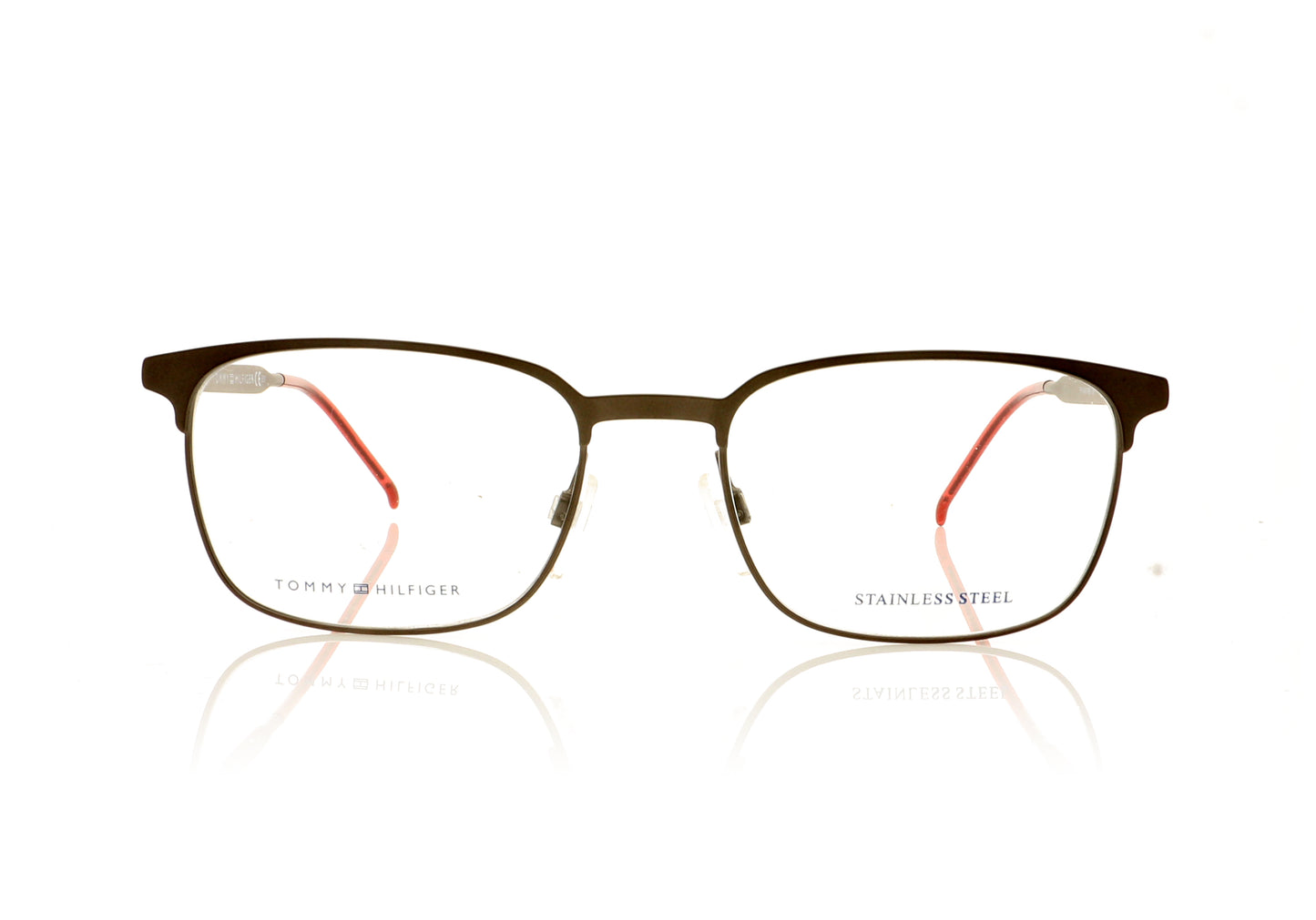 Tommy Hilfiger TH 1643 R80 Smoked Dark Ruthenium Glasses - Front