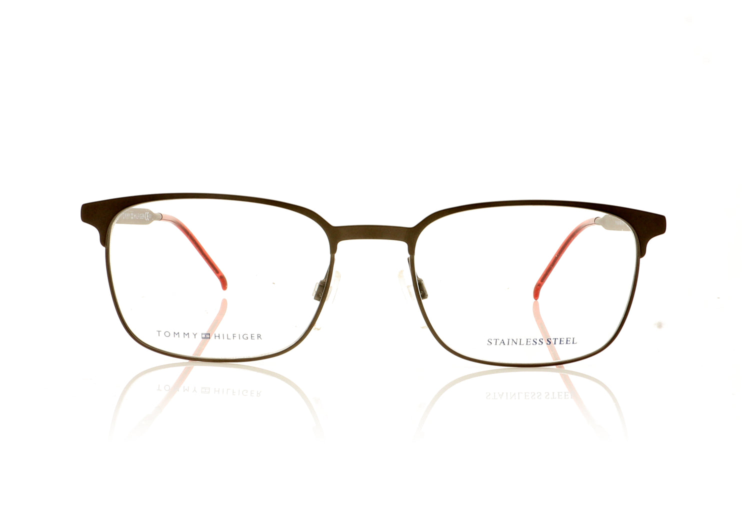 Tommy Hilfiger TH 1643 R80 Smoked Dark Ruthenium Glasses - Front