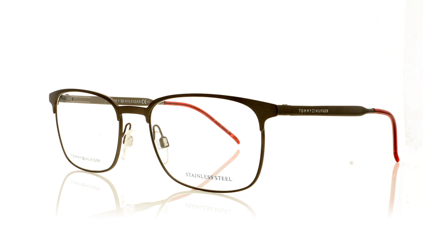 Tommy Hilfiger TH 1643 R80 Smoked Dark Ruthenium Glasses - Angle