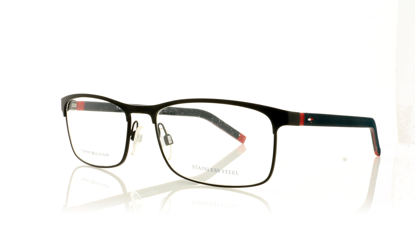 Tommy Hilfiger TH 1740 WIR Blue Red Glasses - Angle