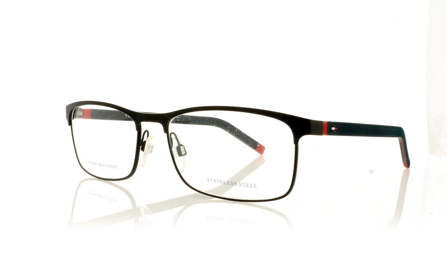 Tommy Hilfiger TH 1740 WIR Blue Red Glasses - Angle
