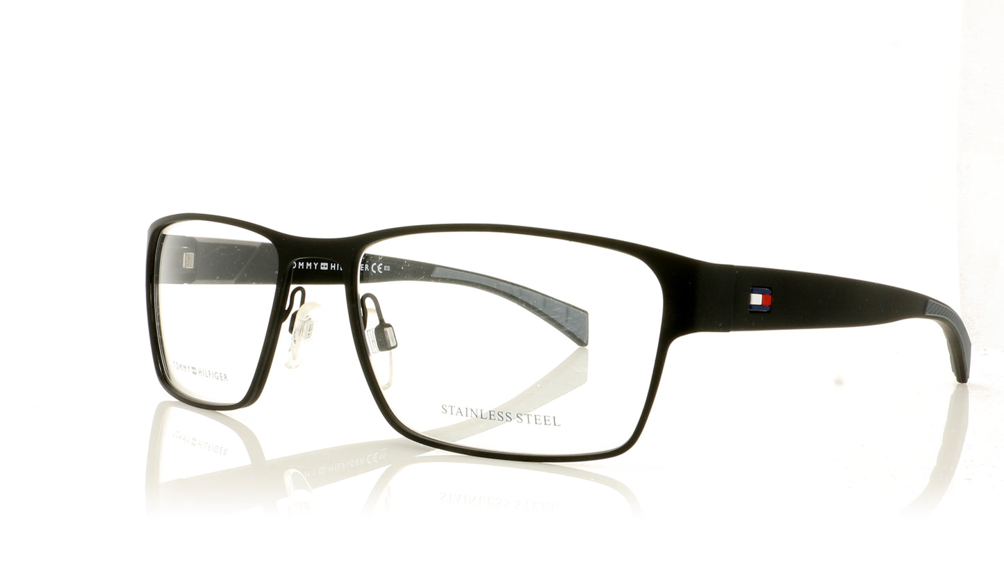 Tommy Hilfiger TH 1746 3 Matt Black Glasses - Angle