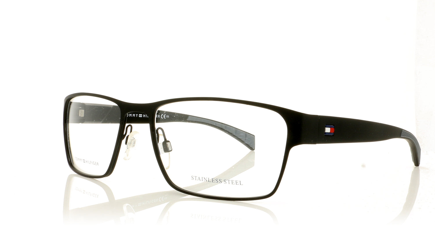 Tommy Hilfiger TH 1746 3 Matt Black Glasses - Angle