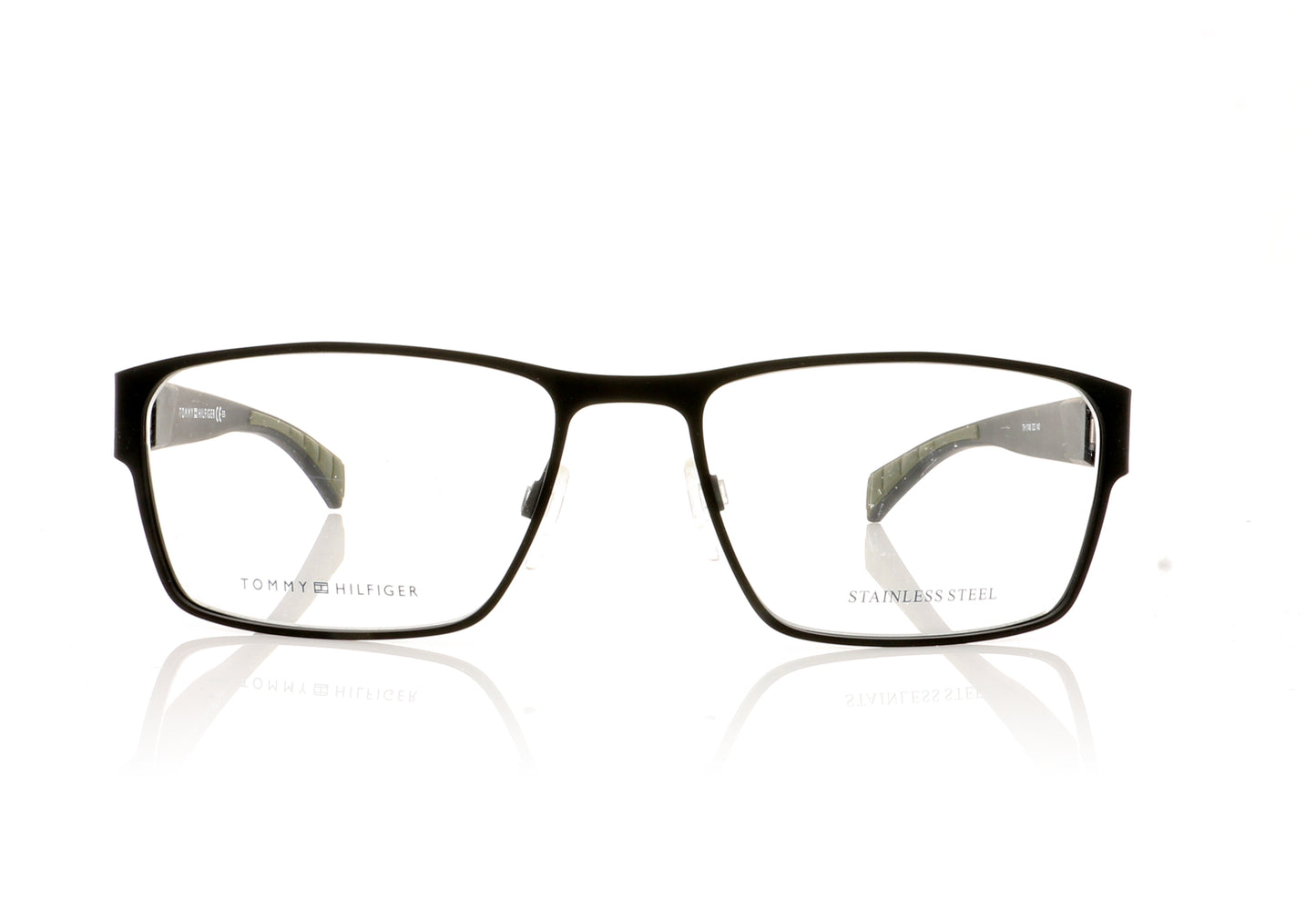 Tommy Hilfiger TH 1746 7ZJ Black Green Glasses - Front