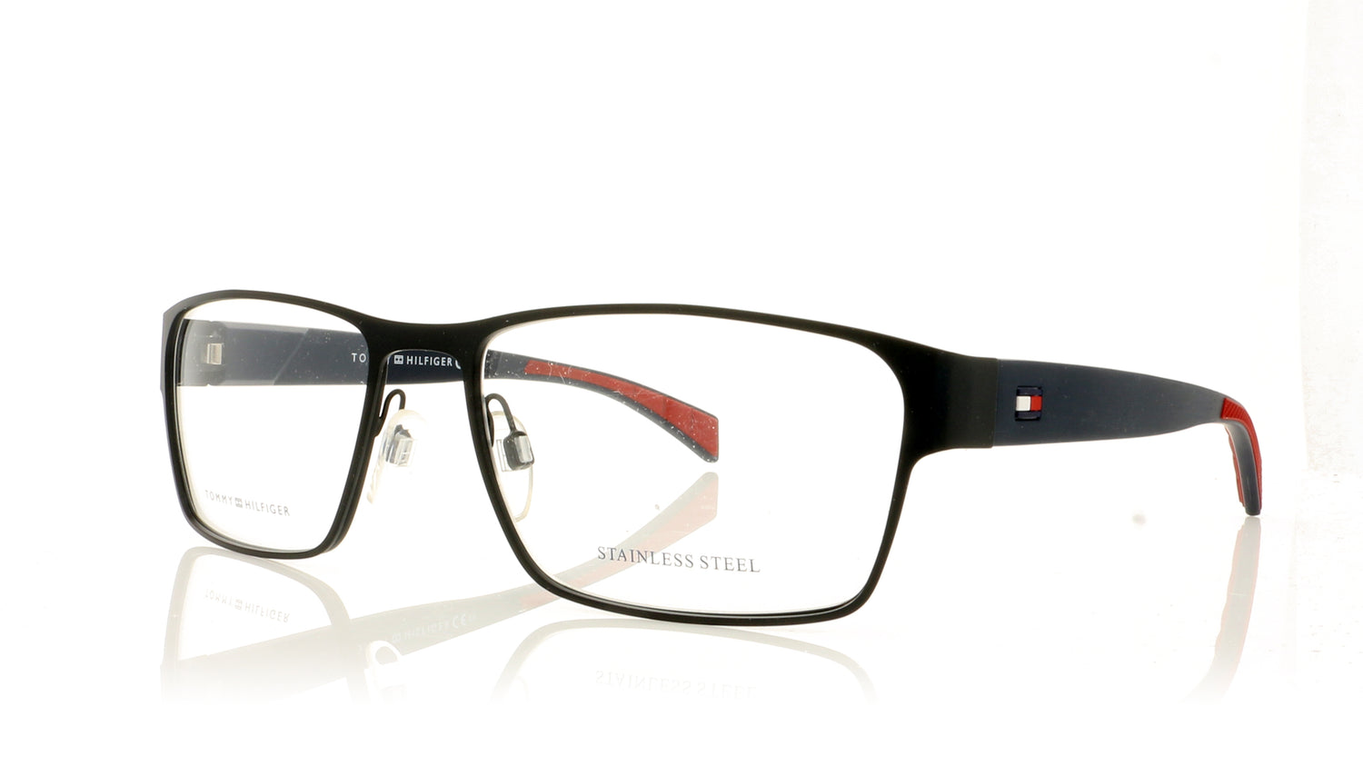 Tommy Hilfiger TH 1746 WIR Blue Red Glasses - Angle