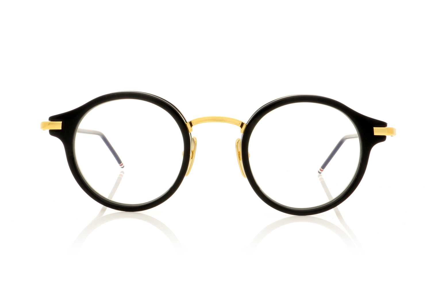 Thom Browne TB 807 NVY GLD Navy Gold Glasses - Front