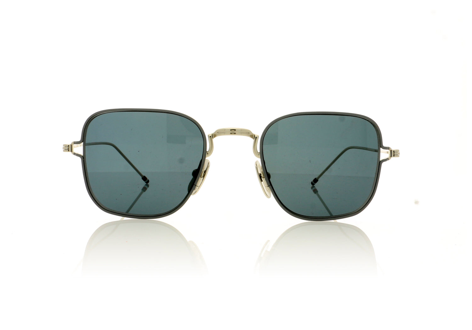 Thom Browne TB-116 TBS116 SLV/GRY Silver-Grey Sunglasses - Front