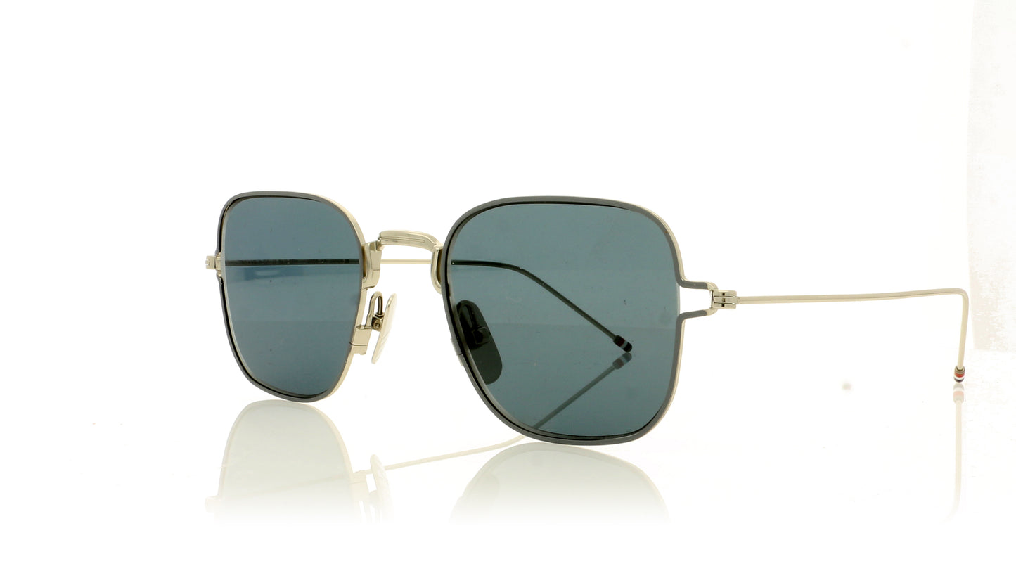 Thom Browne TB-116 TBS116 SLV/GRY Silver-Grey Sunglasses - Angle