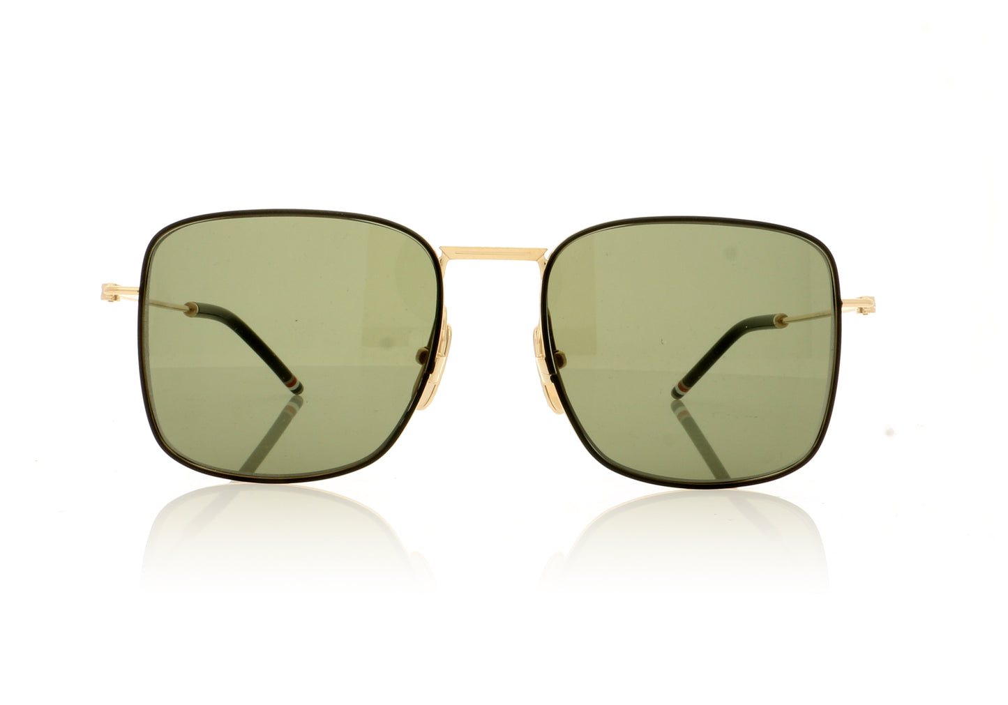 Thom Browne TB-117 TBS117 A-02-A Gold Sunglasses - Front