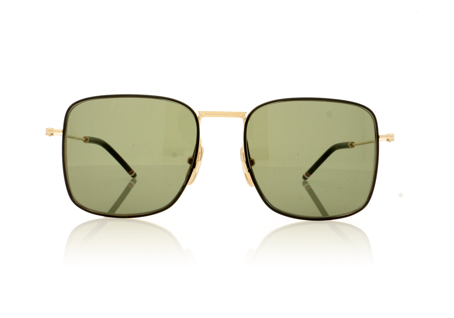 Thom Browne TB-117 TBS117 A-02-A Gold Sunglasses - Front