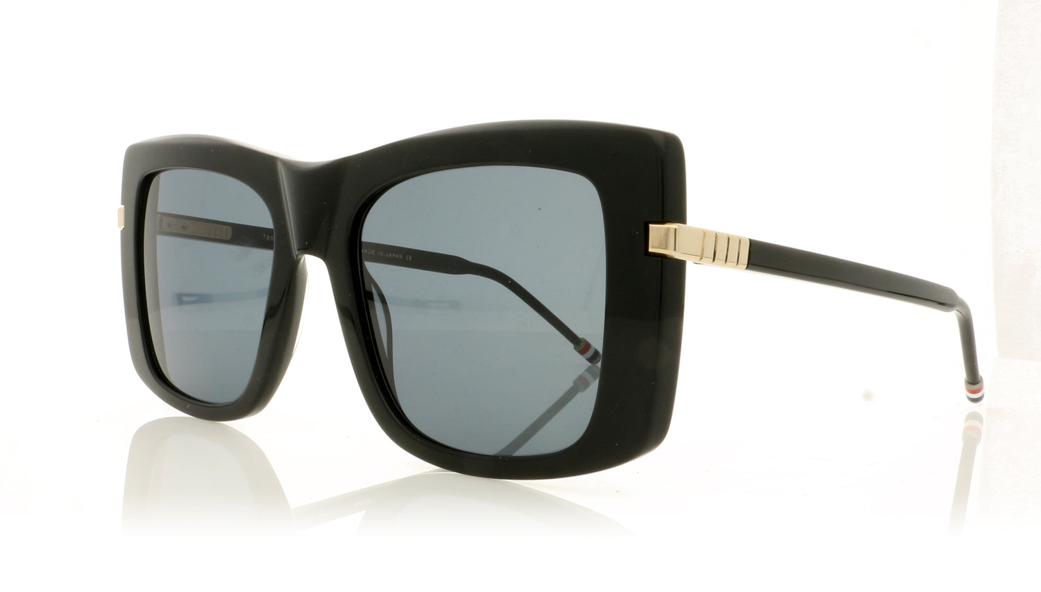Thom Browne TB-419 TBS419 A-01-Z Black Sunglasses - Angle