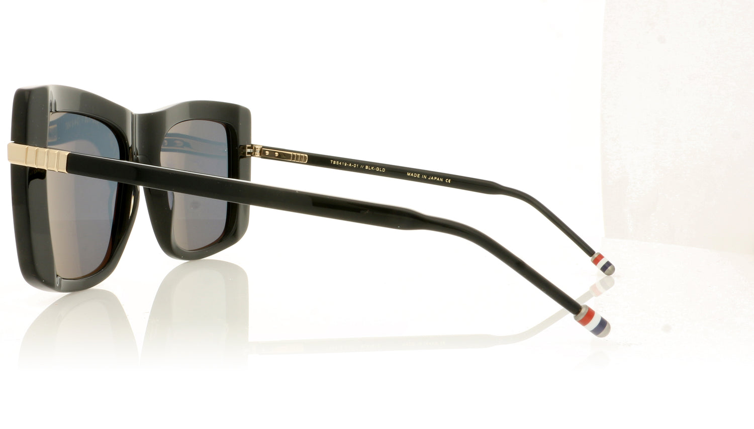 Thom Browne TB-419 TBS419 A-01-Z Black Sunglasses - Side