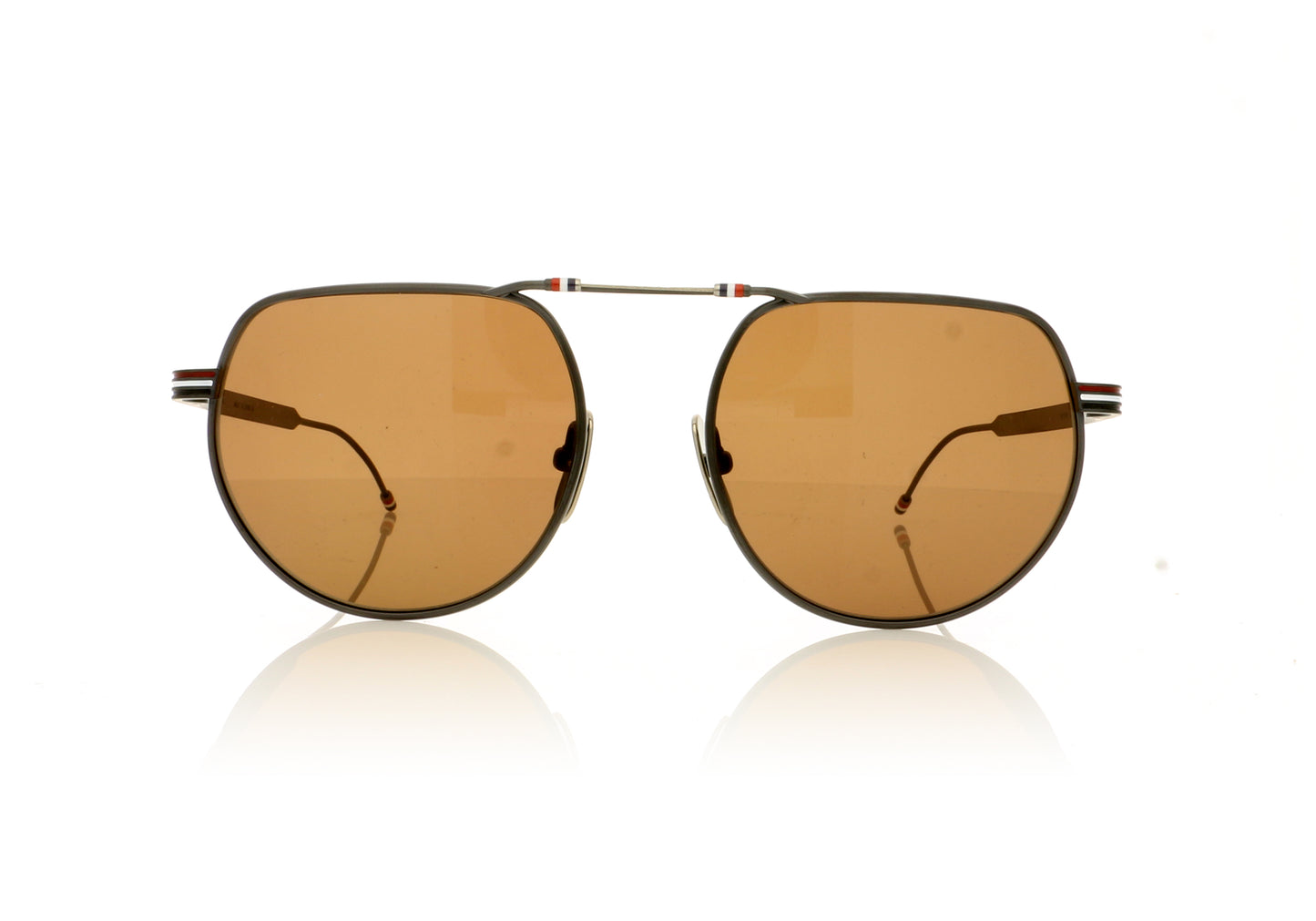 Thom Browne TB-918 TBS918 BLKI Black Iron Sunglasses - Front
