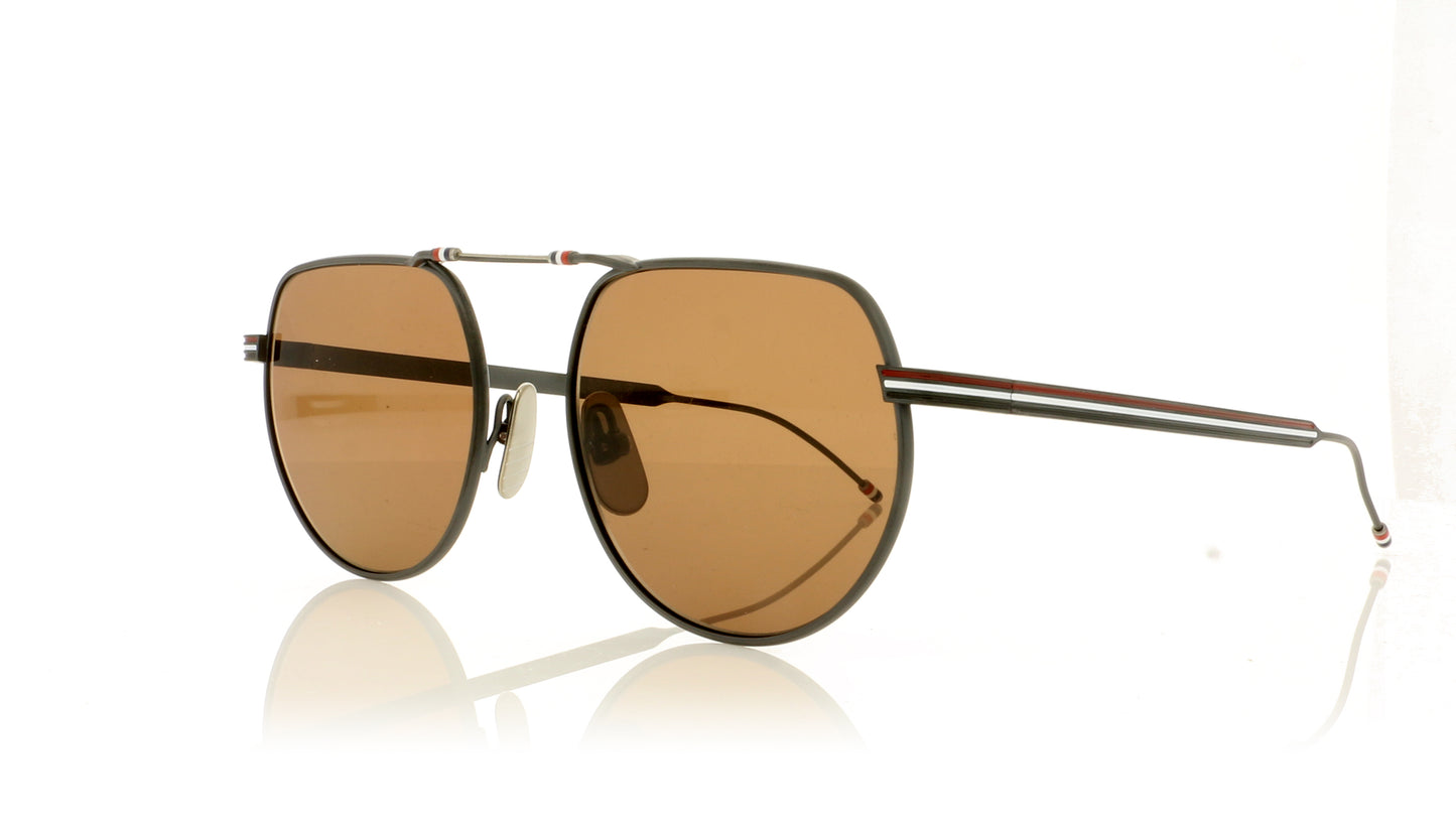 Thom Browne TB-918 TBS918 BLKI Black Iron Sunglasses - Angle