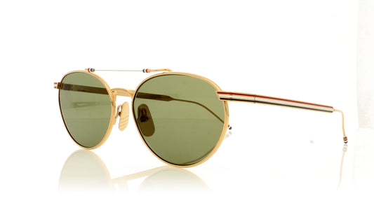 Thom Browne TB-919 TBS919 WGLD White Gold Sunglasses - Angle