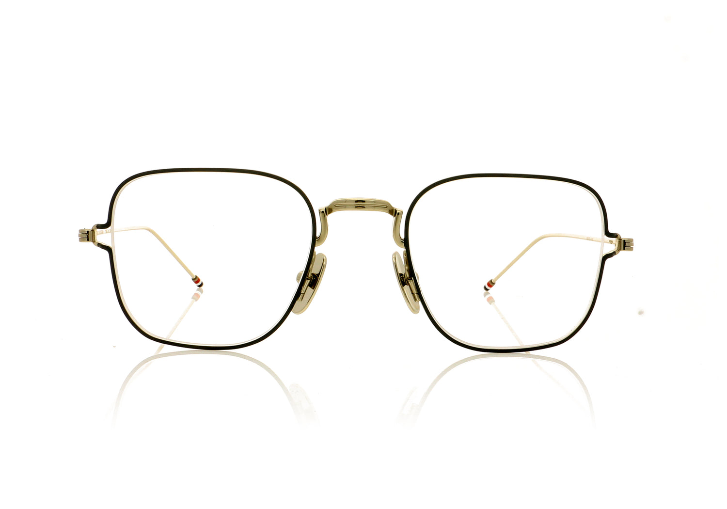 Thom Browne TB-116 TBX116 A-01 Silver Glasses - Front