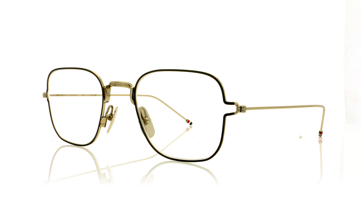 Thom Browne TB-116 TBX116 A-01 Silver Glasses - Angle