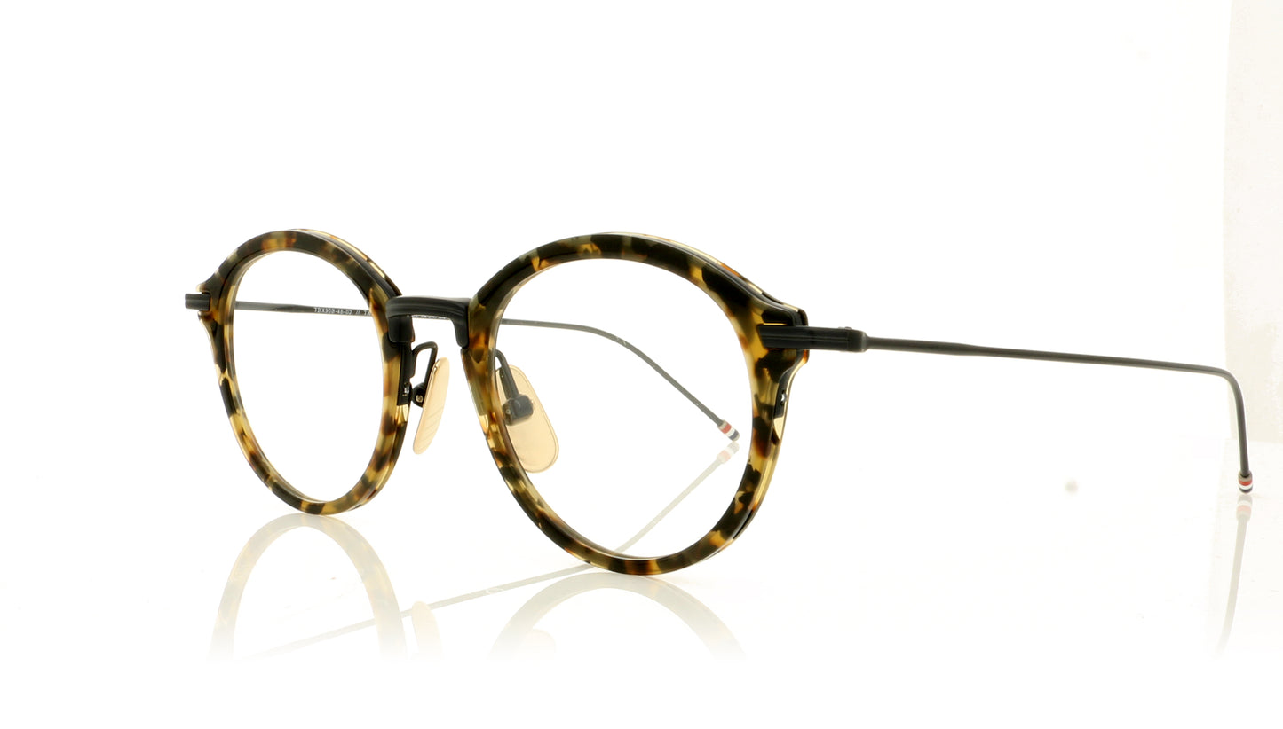 Thom Browne TB-908 TBX908 TT-MN Tokyo Tortoise-Matte Navy Glasses - Angle