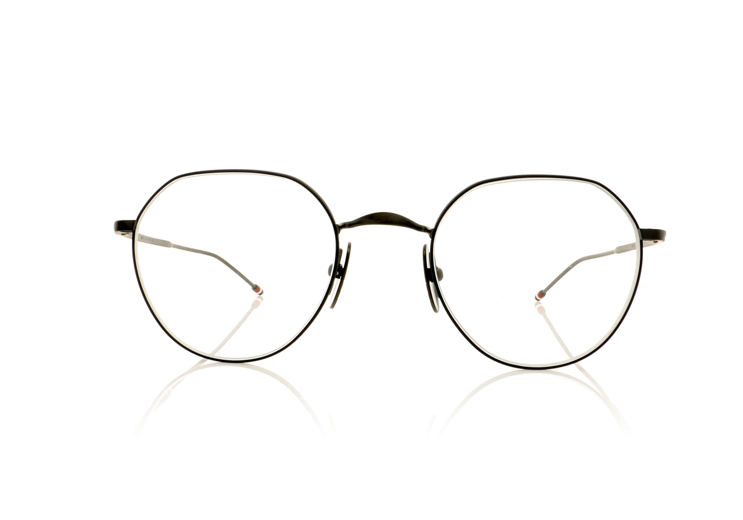 Thom Browne TBX914 3 Black Iron Navy Glasses - Front