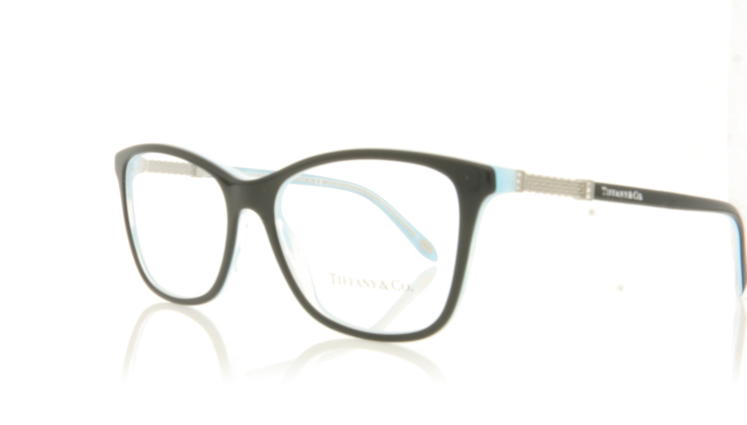 Tiffany TF2116B 8193 Black Glasses - Angle