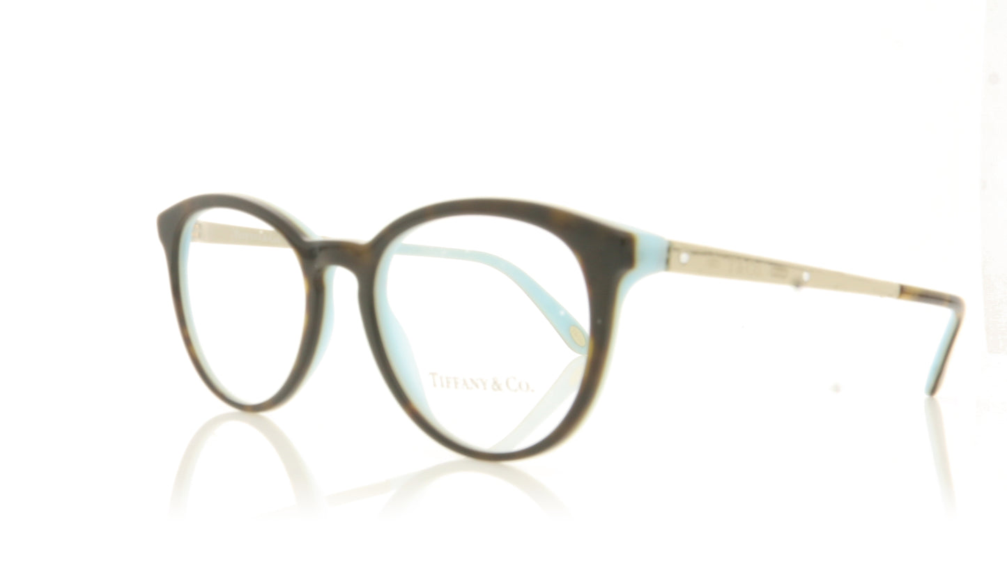 Tiffany TF2128-B 8134 Havana Glasses - Angle