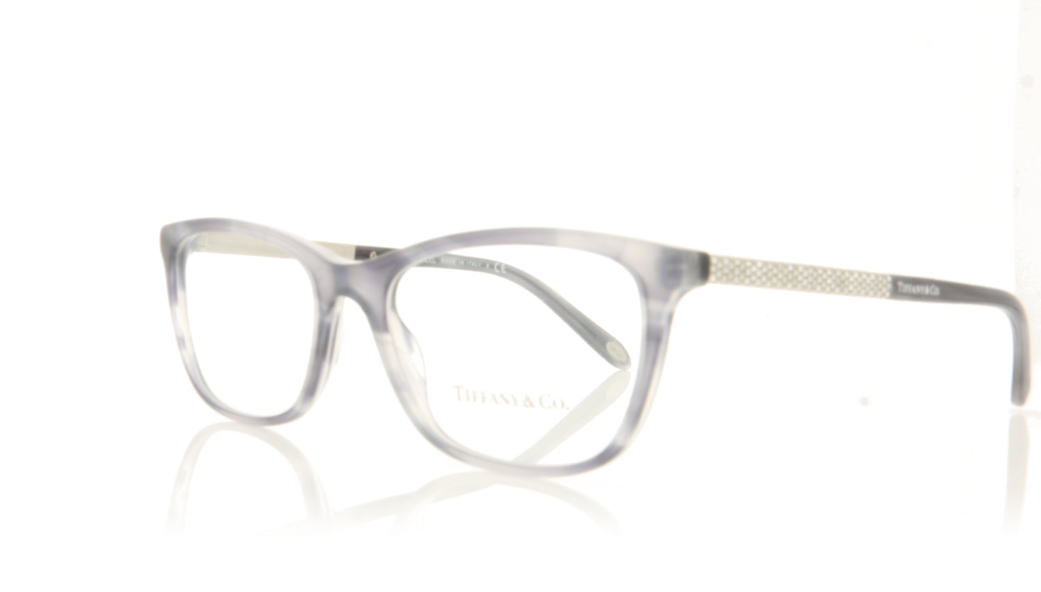 Tiffany TF2150B 8229 Marble Grey Glasses - Angle