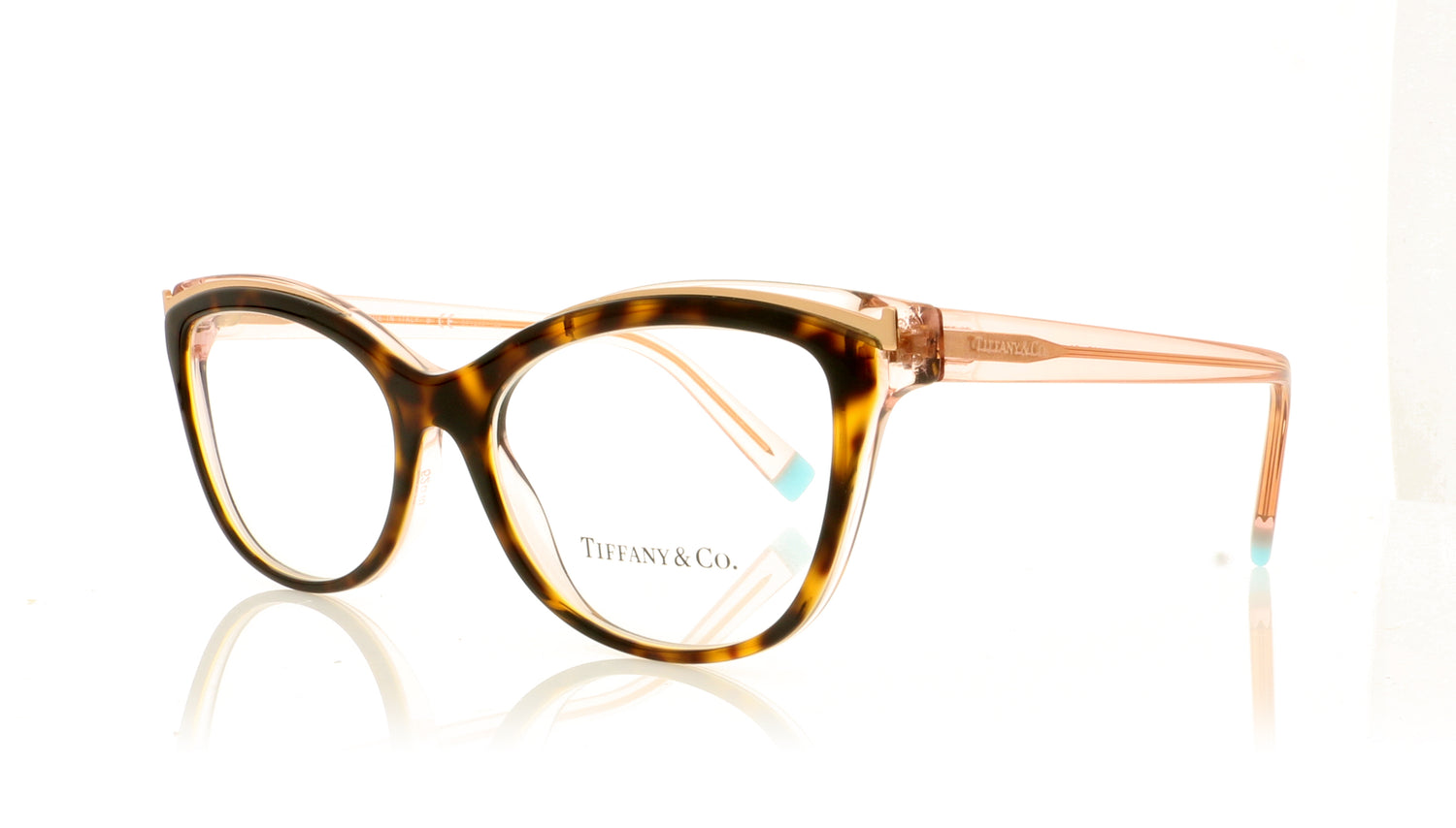 Tiffany 0TF2192 8287 Havana Glasses - Angle