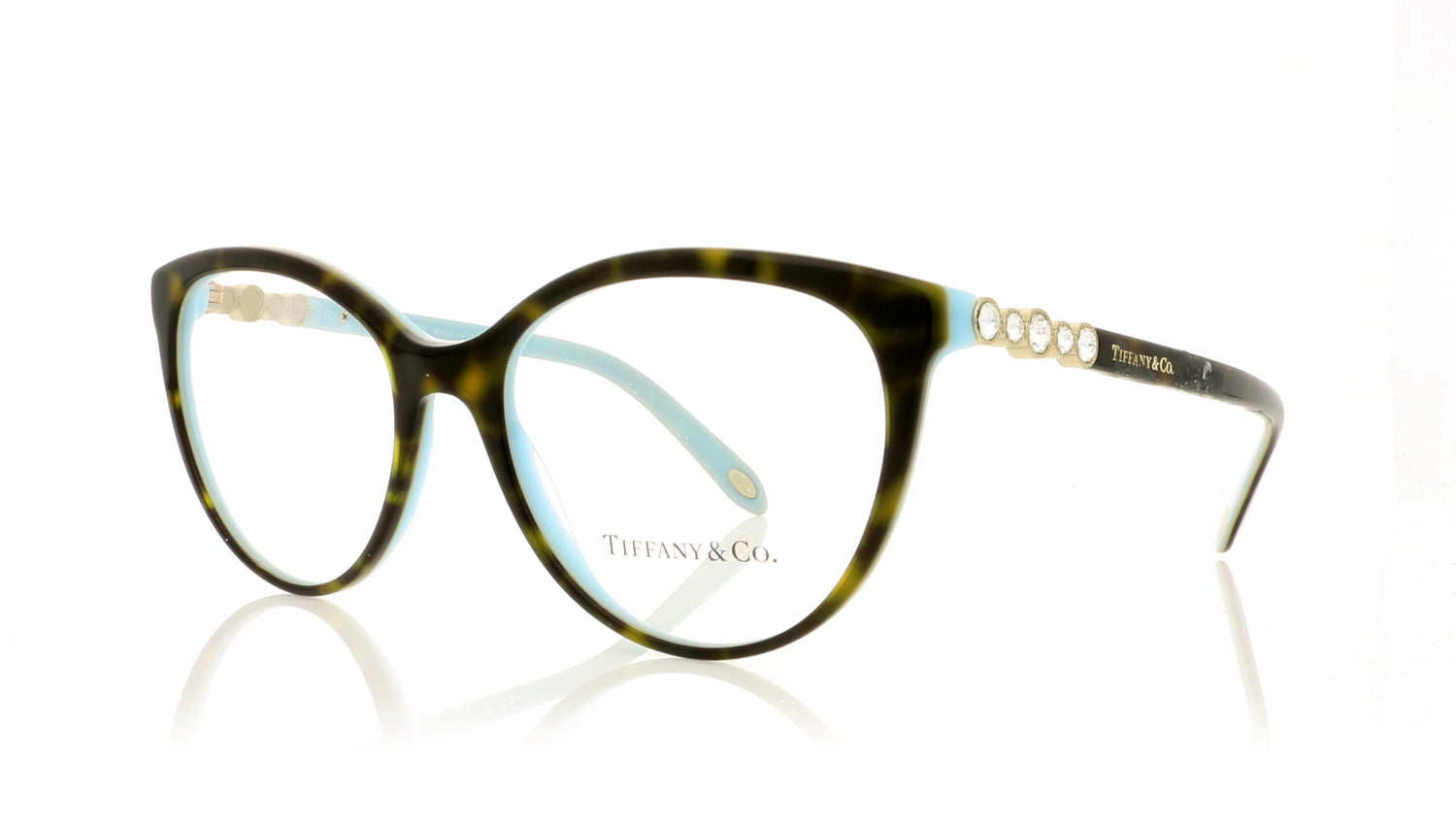 Tiffany TF2134-B 8134 Tortoise Glasses - Angle