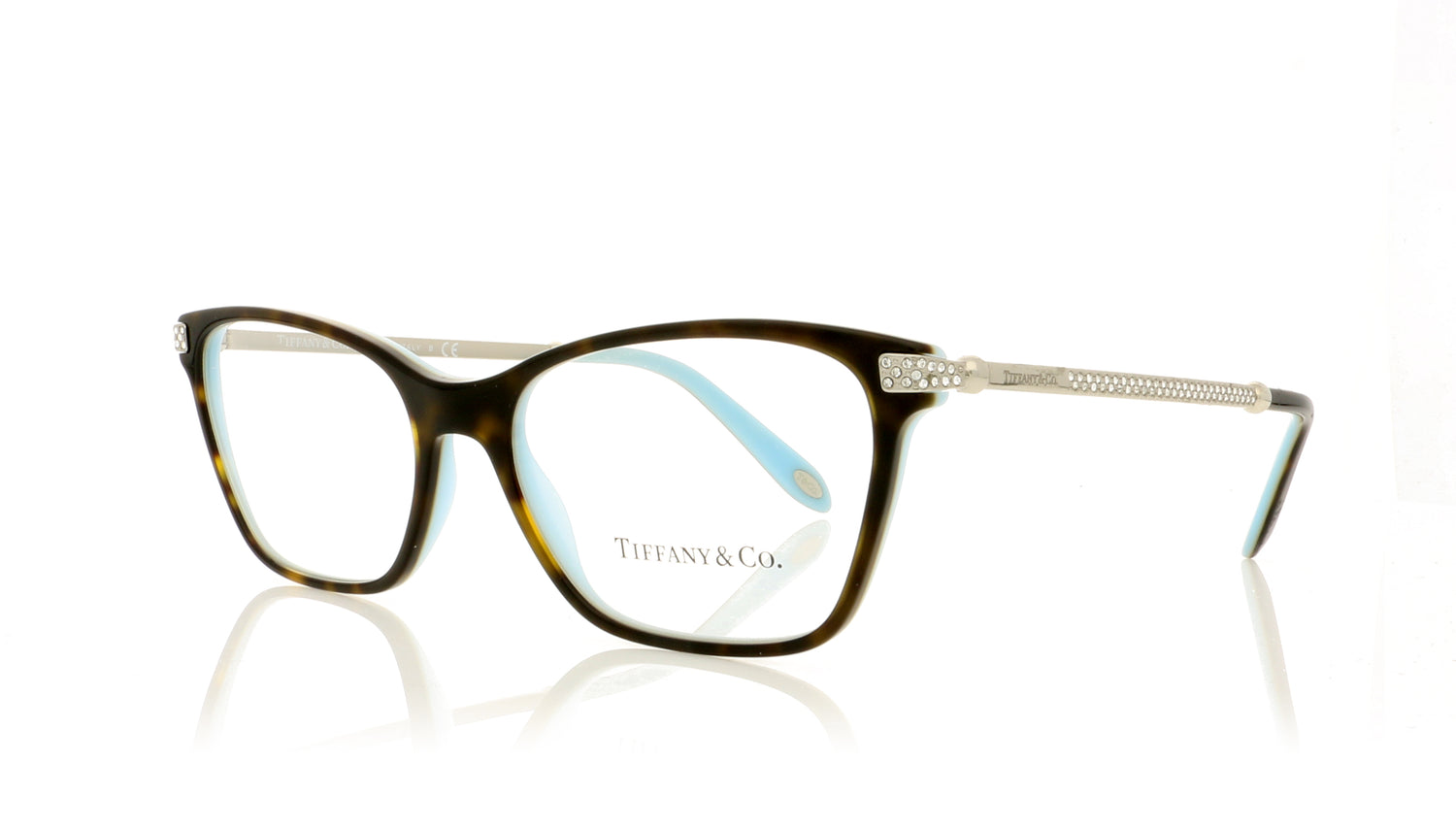 Tiffany TF2158-B 8134 Tortoise Glasses - Angle