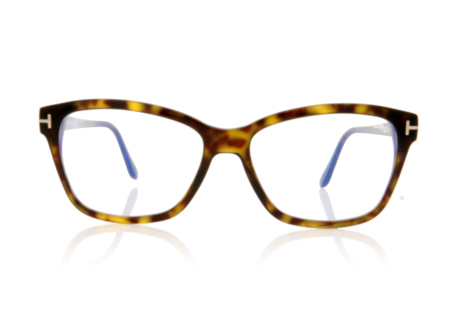 Tom Ford FT5597-B/V 52 Tortoise Glasses - Front