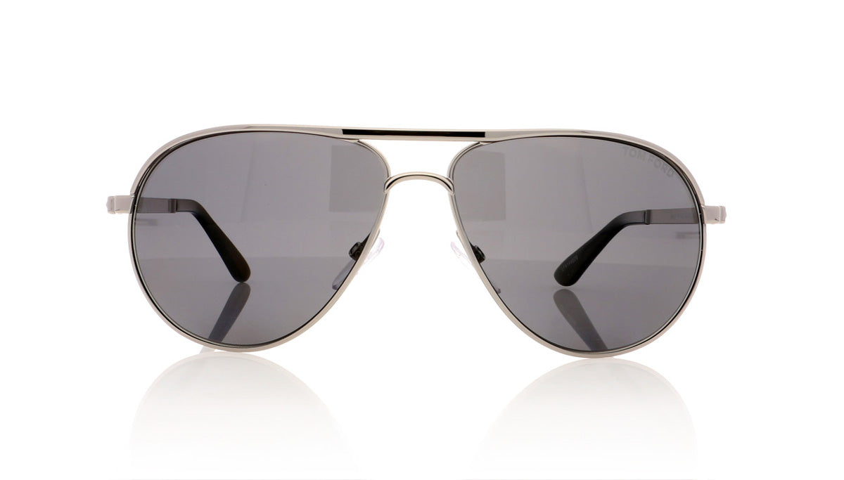 Tom Ford Marko TF144 14D Shiny Light Ruthenium Sunglasses - Front