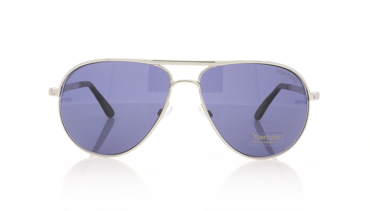 Tom Ford Marko TF144 18V Shiny Rhodium Sunglasses - Front