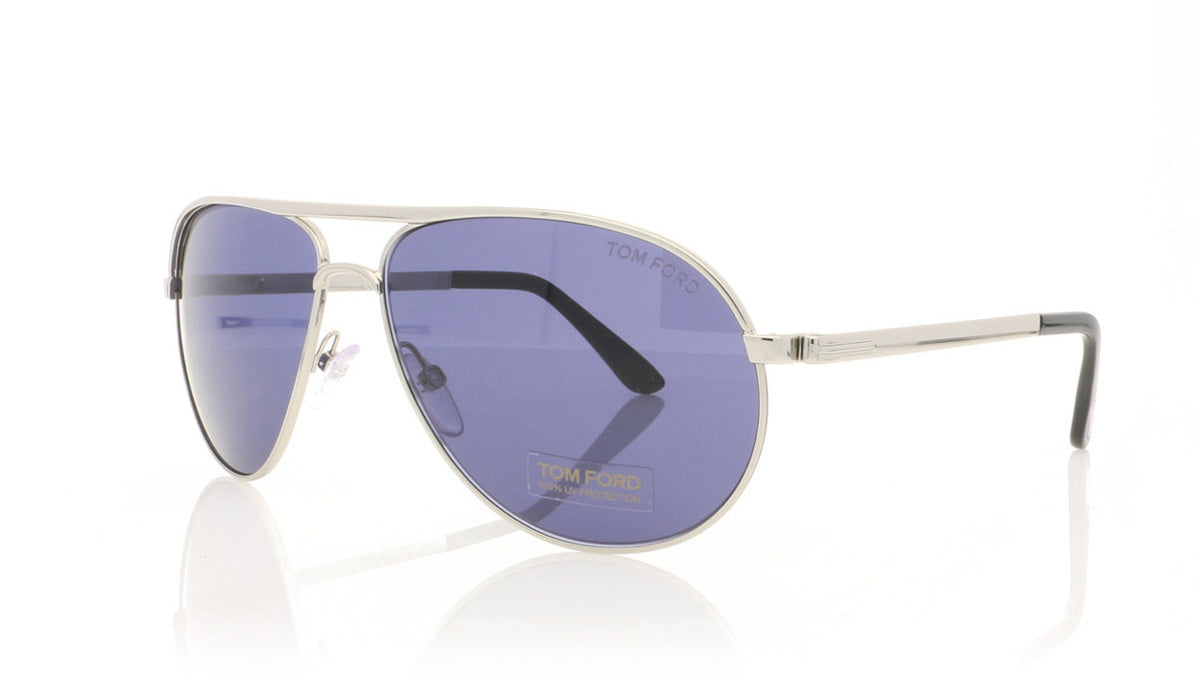 Tom Ford Marko TF144 18V Shiny Rhodium Sunglasses - Angle