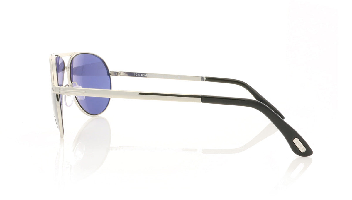 Tom Ford Marko TF144 18V Shiny Rhodium Sunglasses - Side