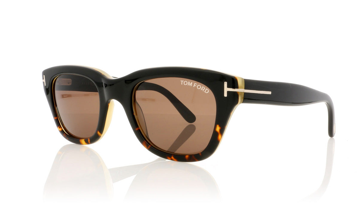 Tom Ford Snowdon TF237 05J Black Sunglasses - Angle