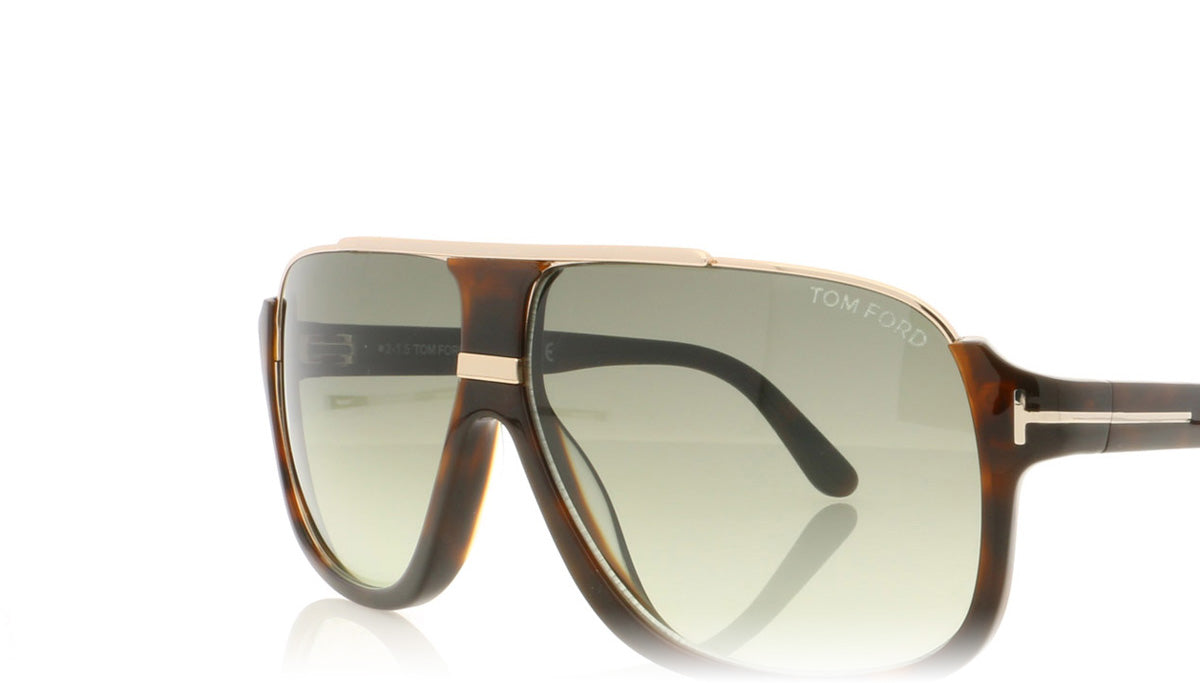 Tom Ford Elliot TF335 56K Hav Sunglasses - Angle