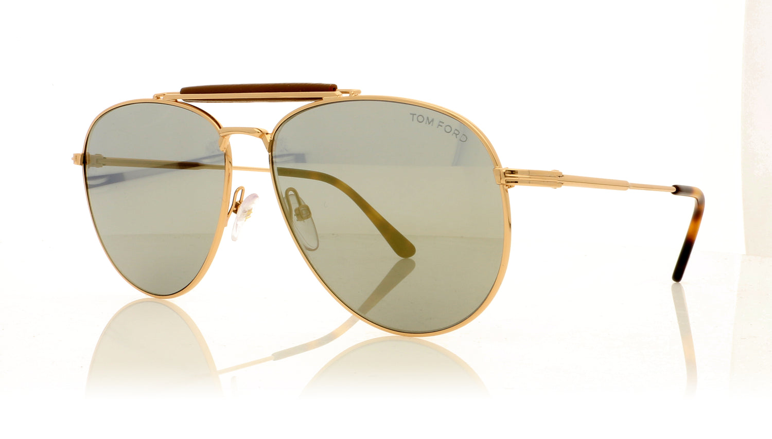 Tom Ford TF0536 28C Shiny Rose Gold  Sunglasses - Angle