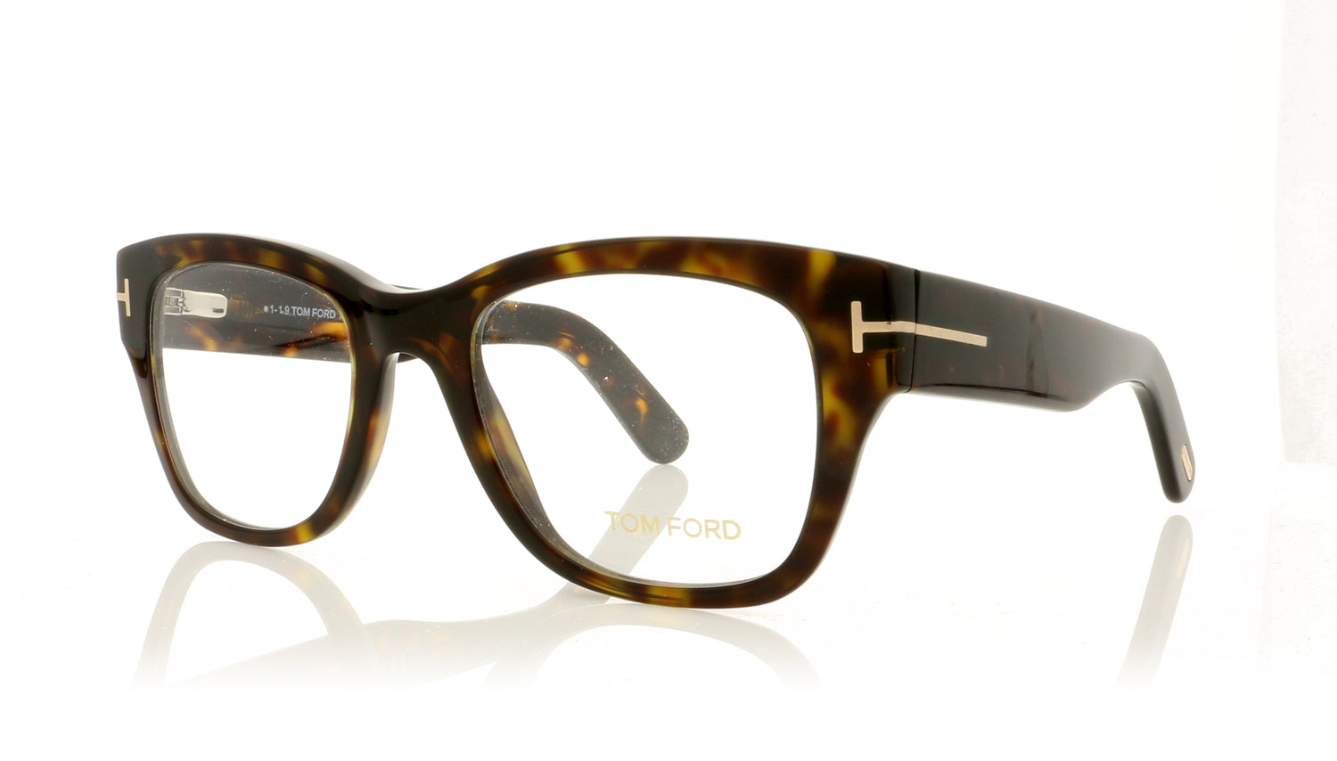 Tom Ford TF5379 FT5379 52A Dark Tortoise Glasses - Angle