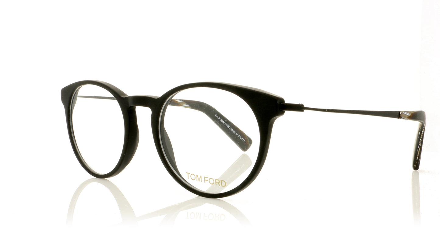 Tom Ford TF5383 2 Matte Black Glasses - Angle
