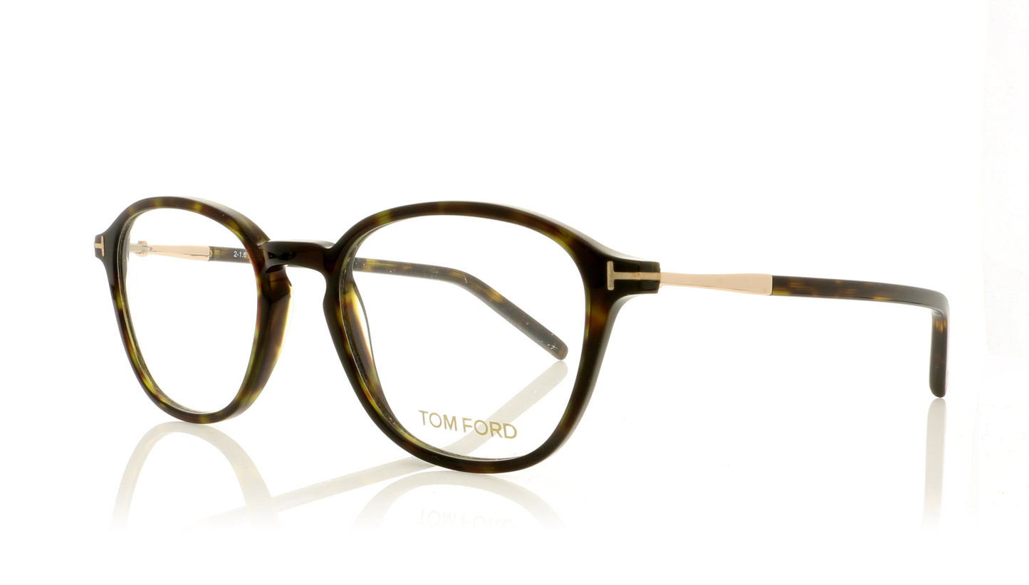 Tom Ford TF5397 FT5397 52 Dark Tortoise Glasses - Angle