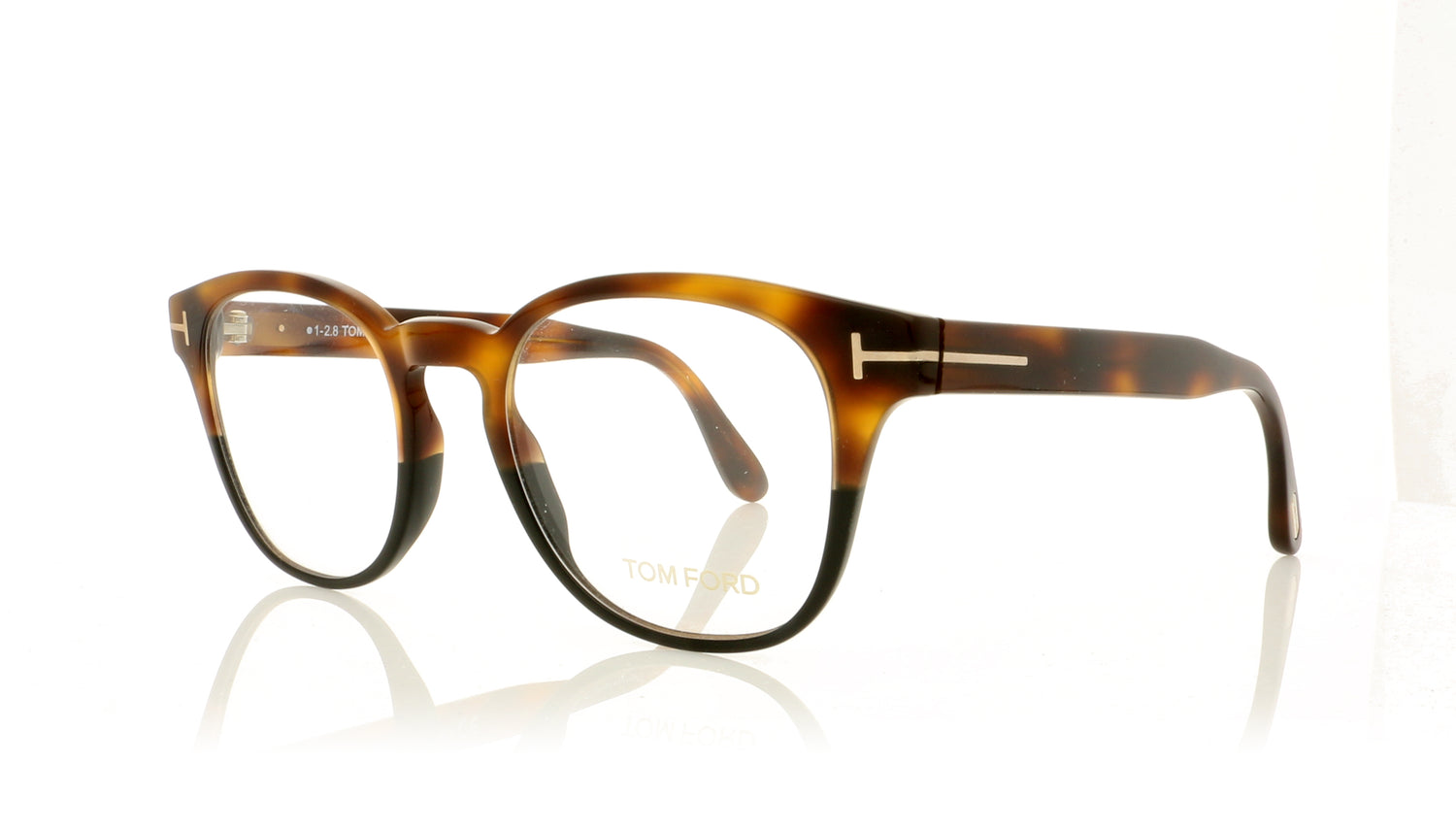Tom Ford TF5400 FT5400 56 Light Tortoise Glasses - Angle