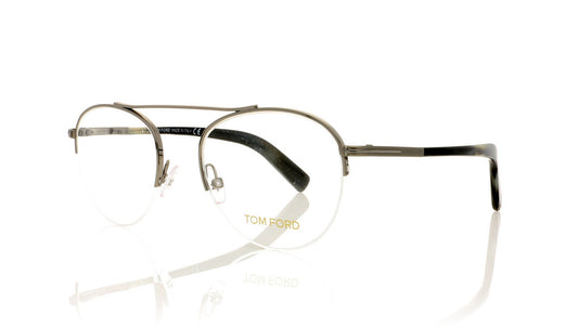 Tom Ford TF5451 12 Shiny Dark Ruthenium Glasses - Angle